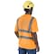 Pioneer Short Sleeve Shirt, Moisture wicking birdseye polyester, Hi-Vis Orange, S V1054050U-S - alternate 2